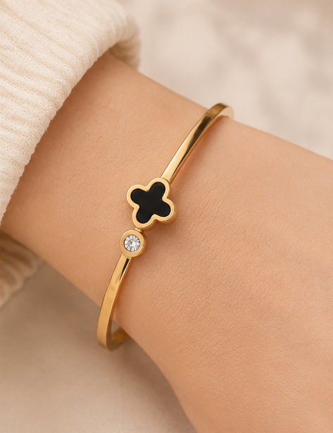 Rose Gold-Plated Kada Bracelet