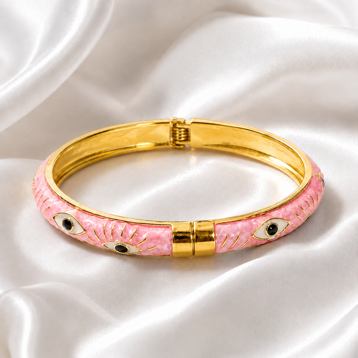 Pink Evil Eye Kadha bracelet