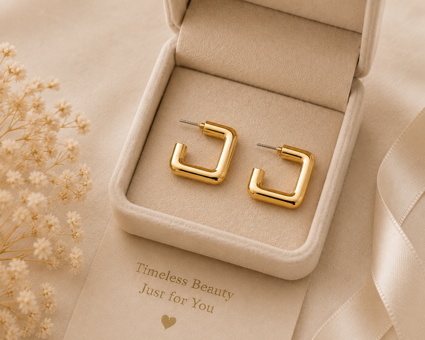 Trendy Gold Plated Geometric C Shape Earrings for Women