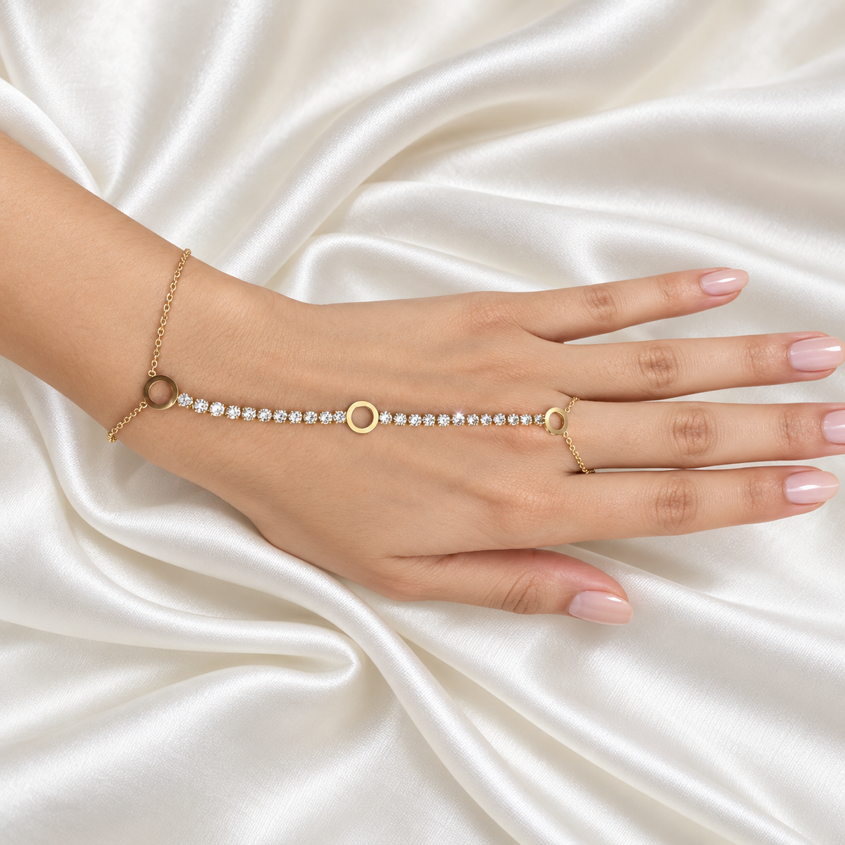 Elegant Golden Hand Harness