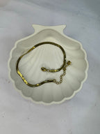 Minimal Golden Chain Anklet
