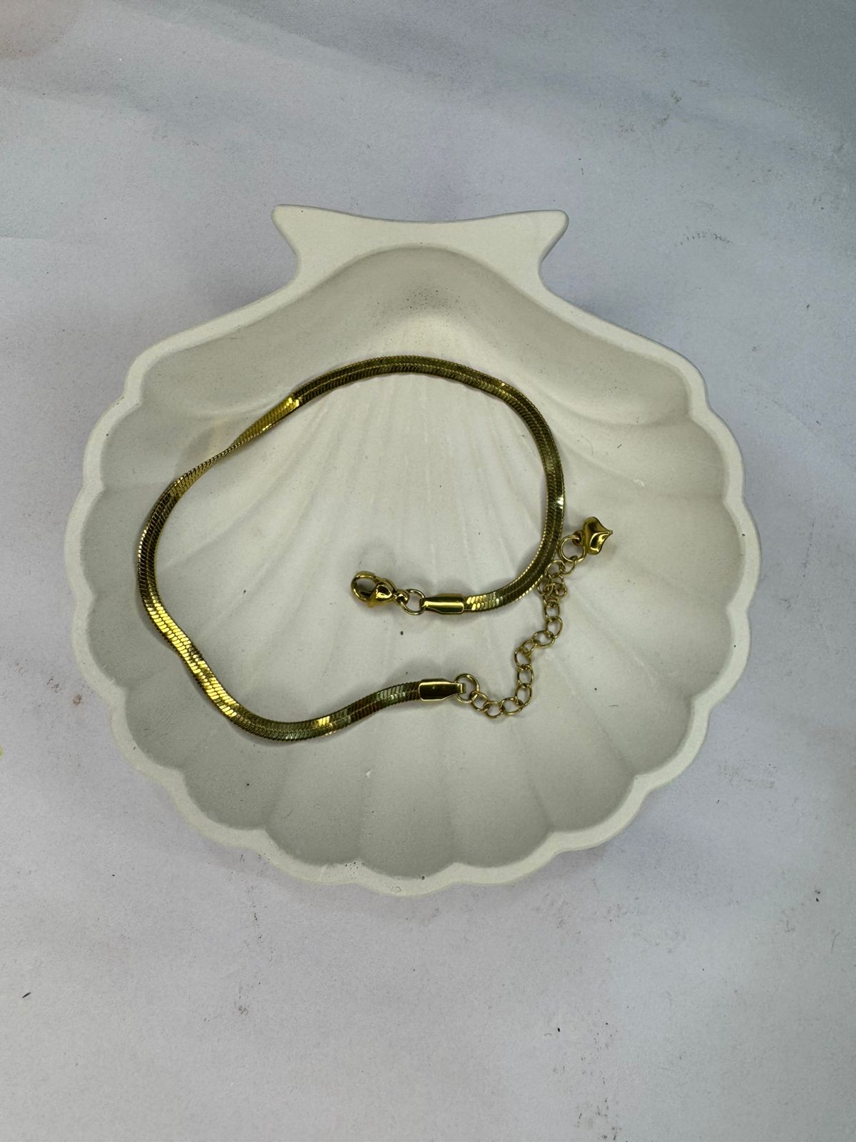 Minimal Golden Chain Anklet