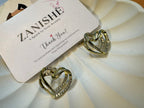 Crystal Intertwined Heart Earrings