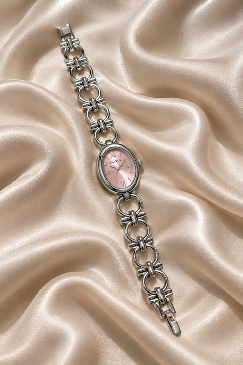 Oval Link Bracelet Watch