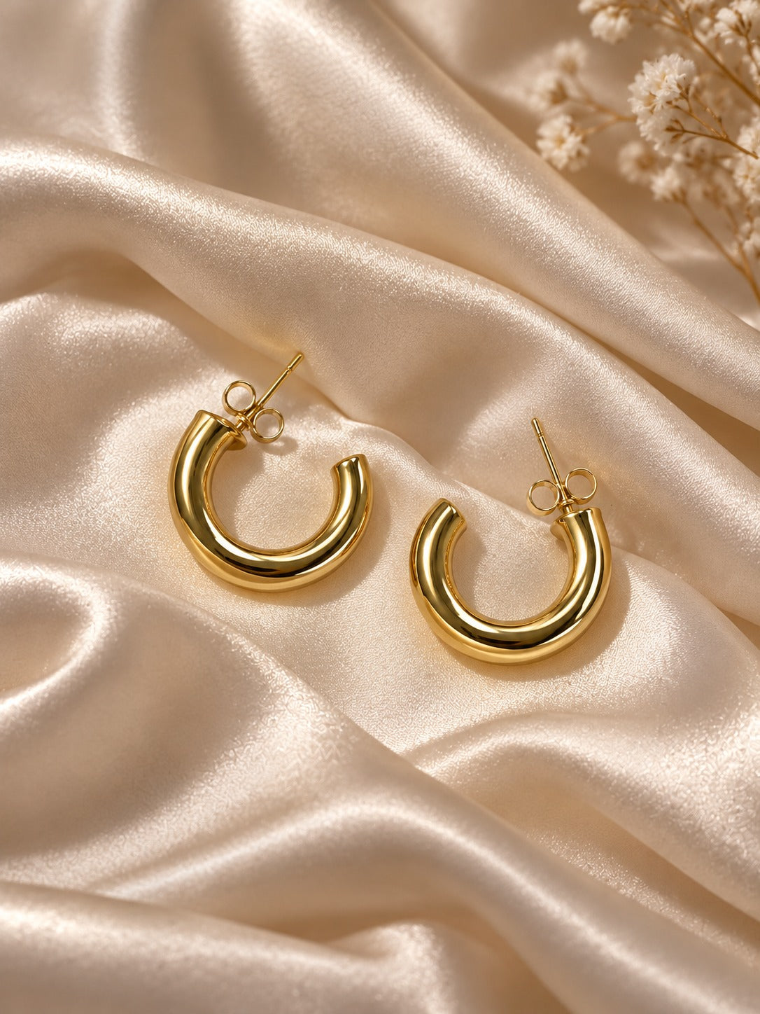Classic Gold Chunky Hoops