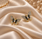 Crystal Butterfly Stud Earrings