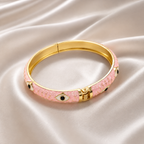 Pink Evil Eye Kadha bracelet
